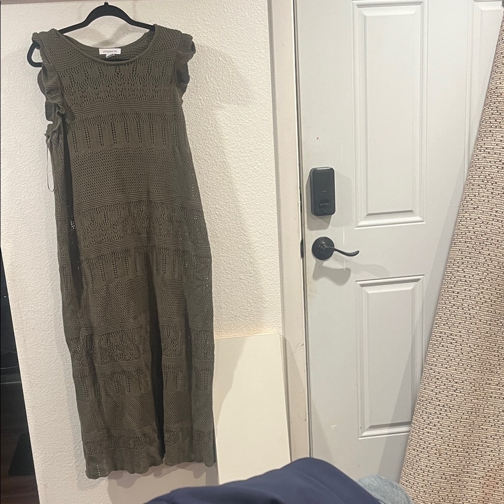 Liz Claiborne Olive Knit Maxi Dress